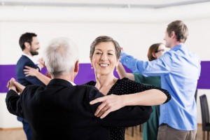 Group of people dancing in dance class