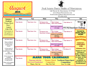 August Calendar