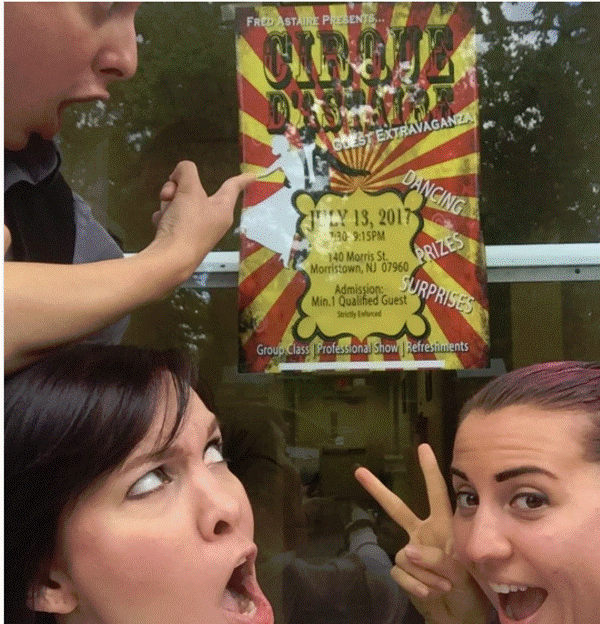 free dance lessons guest party open house poster posting contest