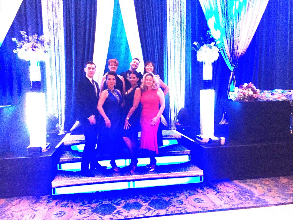 student competitors at NY/NJ Dancesport Challenge banquet