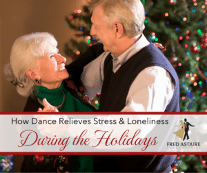 How Dance Relieves Stress & Loneliness During the Holidays: 7 Festive Tips - dance relieves stress Couple Showing How Dance Relieves Stress