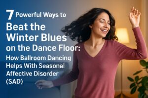 Woman Dancing To Beat The Winter Blues