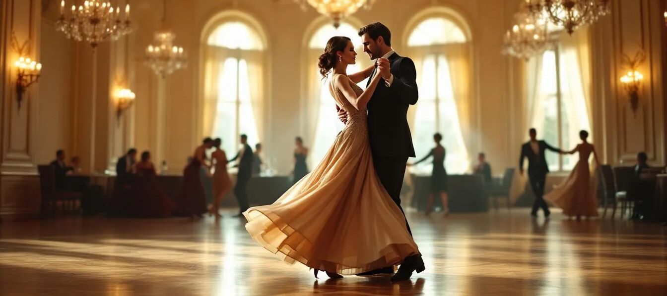 Dancing Into Romance: How Ballroom Dance Lessons For Couples Can Elevate Your Love Life And Strengthen Relationships - Ballroom Dance Lessons An Inviting Ballroom Dance Studio Features Couples Engaged In Dance Lessons, Practicing Various Styles Such As The Cha Cha, Tango, And Waltz On A Polished Dance Floor. The Atmosphere Is Lively And Fun, Perfect For Both Beginners And Experienced Dancers Looking To Enhance Their Skills Through Private Lessons Or Group Classes.