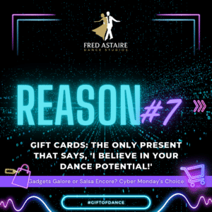 20 Reasons To Choose Cyber Monday Over Black Friday With The Fred Astaire Dance Studios.