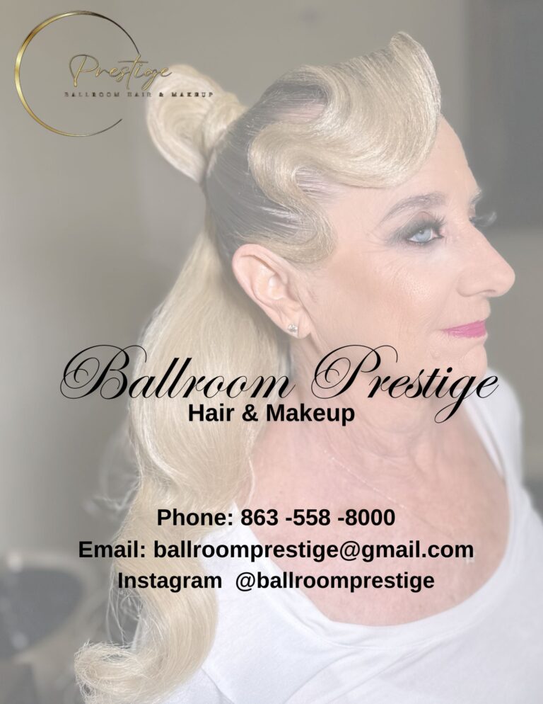 Ballroom Prestige Black And Gold Minimalist Grand Opening Flyer