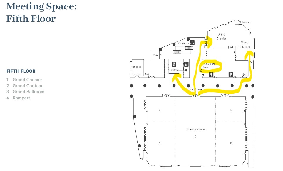 Fred Astaire Conference & Training - FACT 5Th Floor Floor Plan - Fact