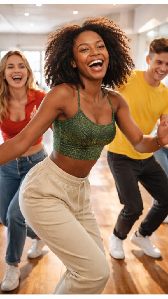 12 Explosive Dance Trends in 2026 You Can’t Ignore - Dance Trends in 2026 Happy Woman Exploring Dance Trends In 2026 With The Fred Astaire Dance Studios.